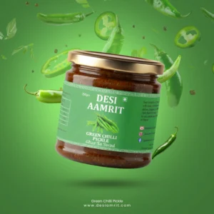 Dark Green Chilli Pickle