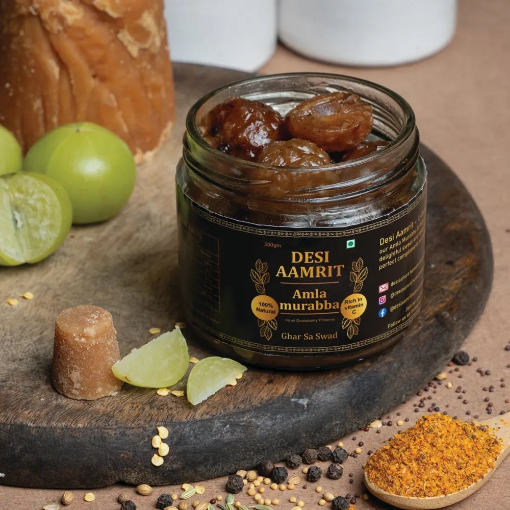 Desi Aamrit Amla Murabba Homemade Indian Gooseberry Preserve (Copy)