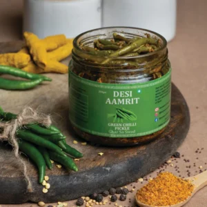Green Chilli Pickle Authentic Homemade Hari Mirch Achar